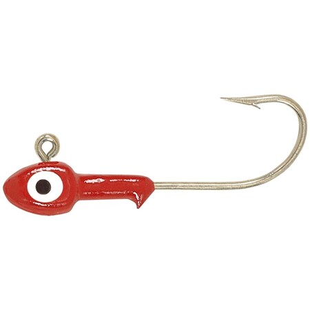 Bromas 0.12 oz Double Eye Jig Head - Red, 10PK BR3509673